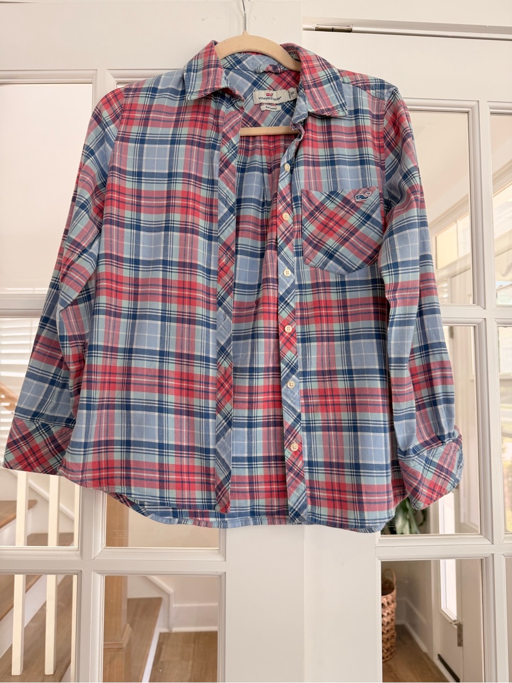 Vineyard Vines plaid button down shirt size 00